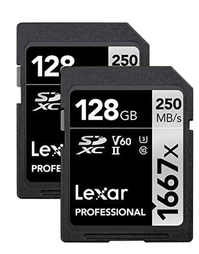 Lexar Professional 1667X 128GB (2-Pack) SD Card